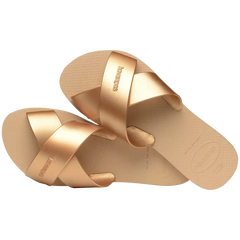 Women's Aqua Metallic Sandals